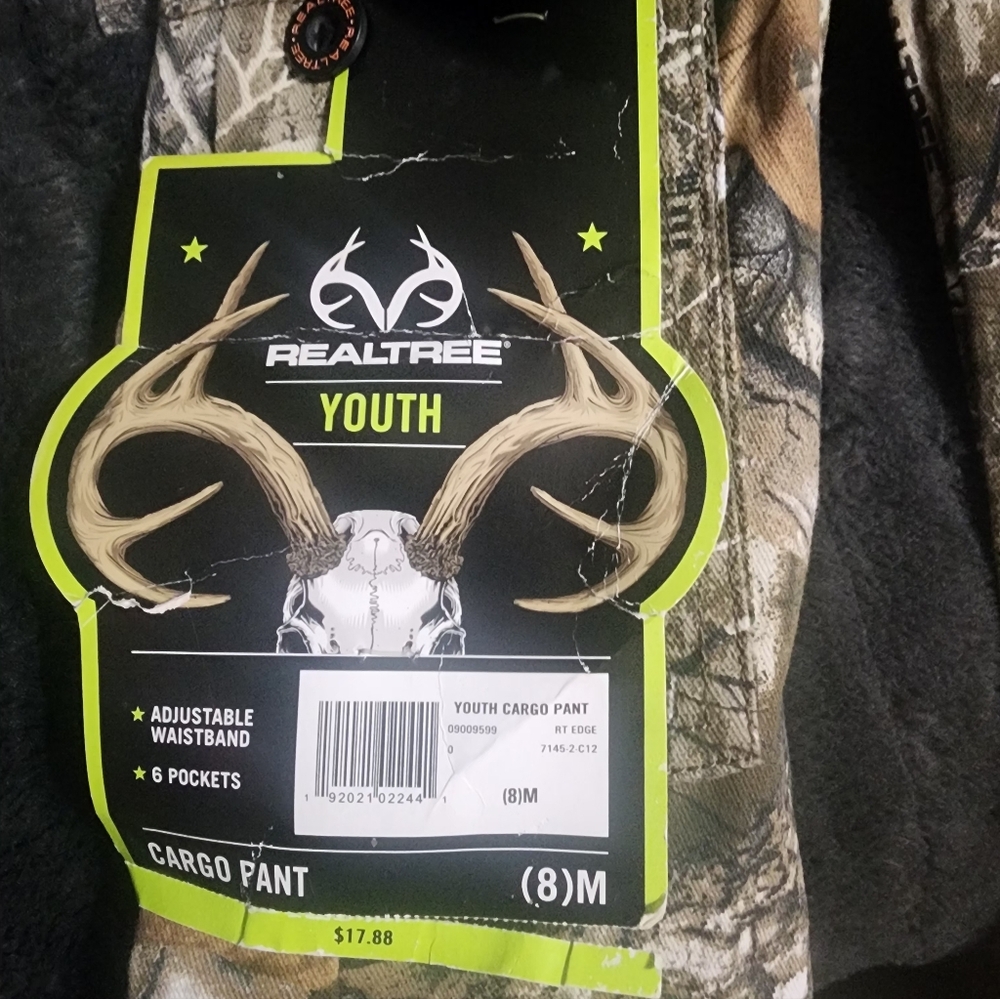 Realtree Youth Camouflage Cargo Pants